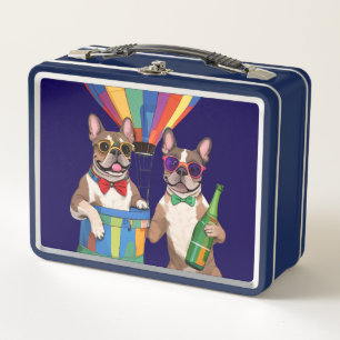 Lunch Box Bouledogues français Nouvel An French Bulldog