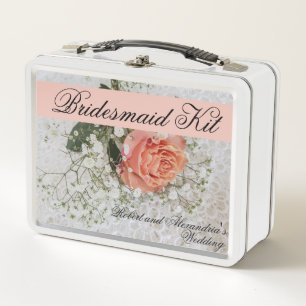 Lunch Box Bridesmaid Kit Mariage Bridesmaids Favoriser Metal