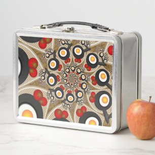 Lunch Box Brunch Fractal Art Drôle Nourriture, Tomates, Oeuf