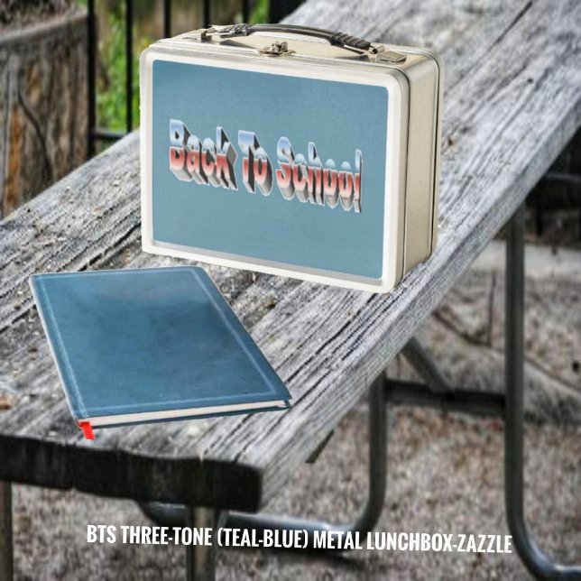 Lunch Box BTS Trois Tons (Turquoise-Bleu) (Créateur téléchargé)