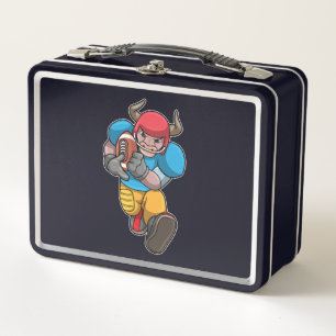 Lunch Box Bull à Sports avec Football & Casque