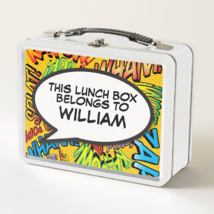 Lunch Box Bulle de texte de bande dessinée amusante personna