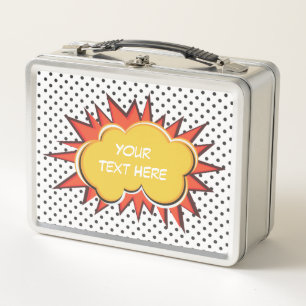 Lunch Box Bulle de texte personnalisée de l'explosion du li