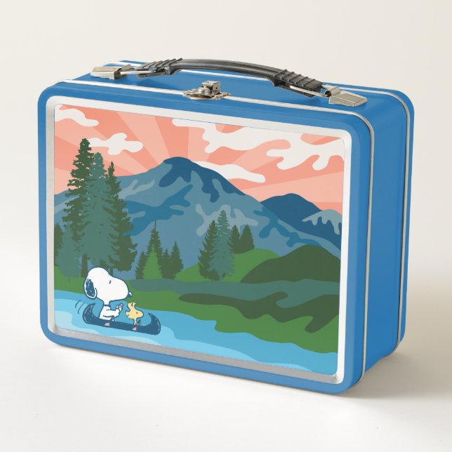 Lunch Box cacahuètes | Canoë Snoopy & Woodstock (Devant)