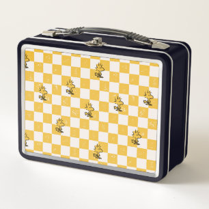 Lunch Box cacahuètes Drapeau À damiers bois