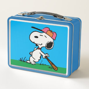 Lunch Box cacahuètes Snoopy at Bat
