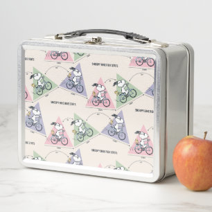 Lunch Box cacahuètes Snoopy Bike Ride Stats