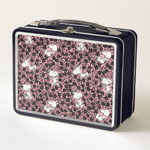 Lunch Box cacahuètes Snoopy Flower Vine Motif