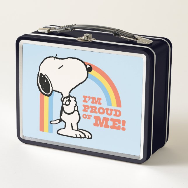 Lunch Box cacahuètes | Snoopy Je suis fier de moi (Devant)