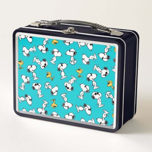 Lunch Box cacahuètes | Snoopy & Lunettes de soleil Motif (Devant)