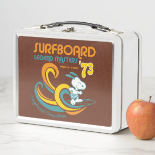 Lunch Box cacahuètes Snoopy Surboard Longboard Competition