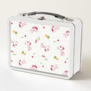 Lunch Box cacahuètes   Snoopy & Woodstock Cherry Motif