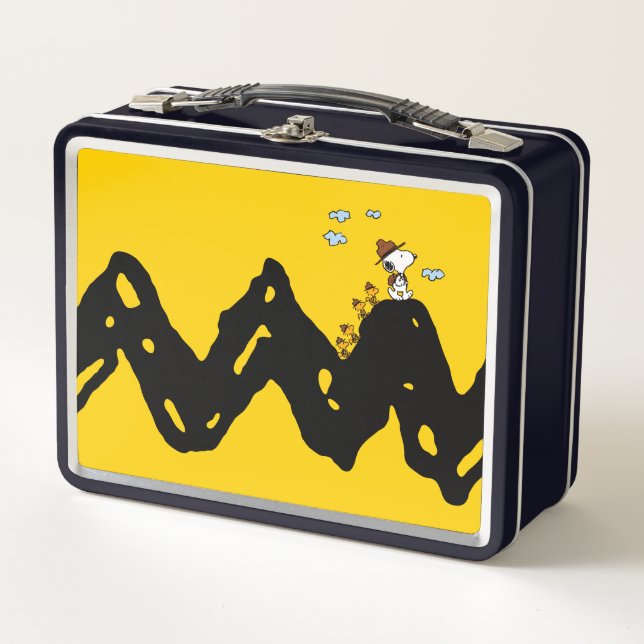 Lunch Box cacahuètes | Snoopy & Woodstock Scout Troop Hippiq (Devant)