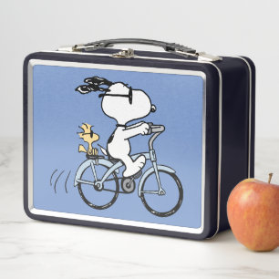 Lunch Box cacahuètes   Vélo Snoopy & Woodstock