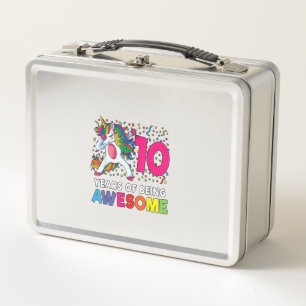 Lunch Box Cadeau de fête de licorne Dabbing pour 10 ans 