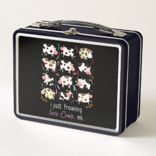 Lunch Box Cadeau de vache J'Ai Juste Frappé Les Vaches D'A