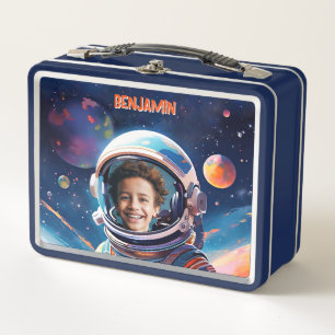 Lunch Box Cadeau photo pour enfants Astronaute Espace profon