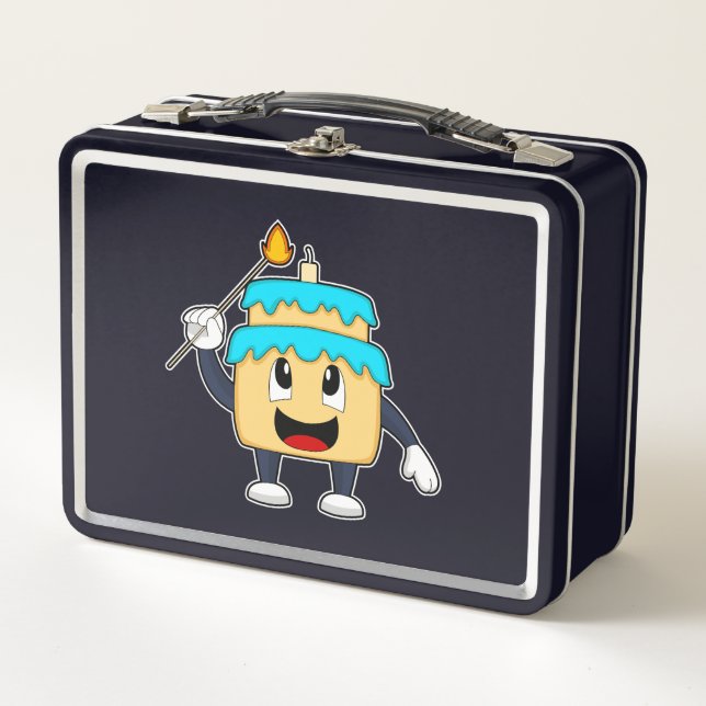 Lunch Box Cake Anniversaire Bougie (Devant)