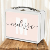 Calligraphie Monogramme Girl Blush Rose