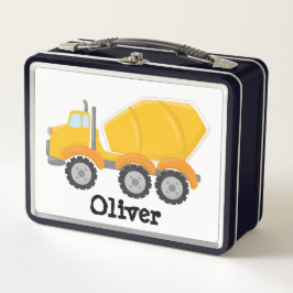 Lunch Box Camion ciment jaune personnalisé