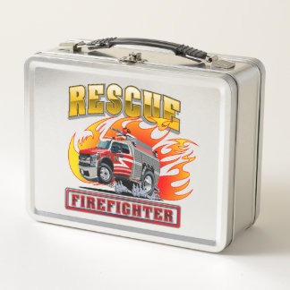 Lunch Box Camion de pompiers de dessin animé
