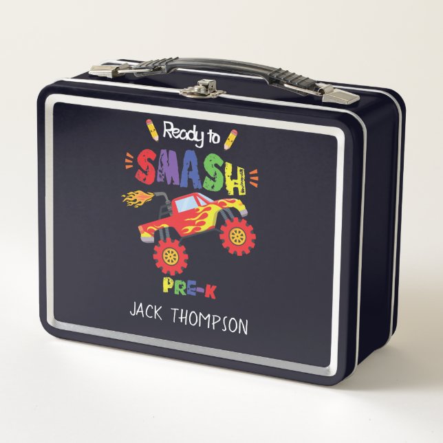 Lunch Box Camion Monster prêt à mâcher Pré-K Premier jour (Devant)