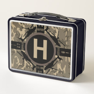 Lunch Box Camo Hélicoptère Désert Personnalisé