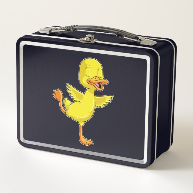 Lunch Box Canard au Yoga Fitness sur une jambe (Devant)