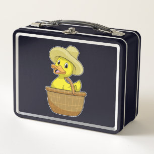 Lunch Box Canard comme fermier avec panier