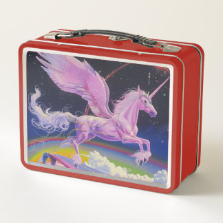 Lunch Box Candy Pink Synthwave Rainbow Highway Unicorn