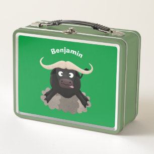 Lunch Box Caricature amusante de buffle d'eau courante