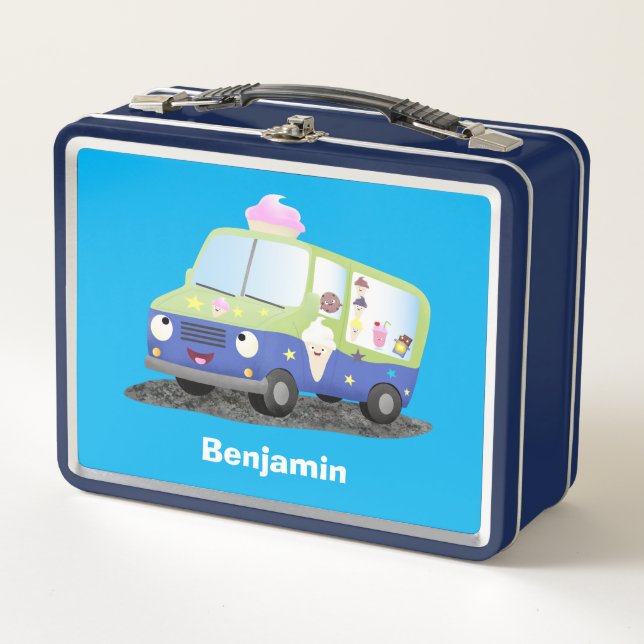 Lunch Box Caricature de camion de glace joli (Devant)