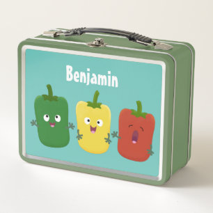 Lunch Box Caricature de chant trio capsicum poivre clair