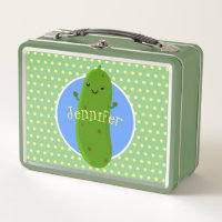 Caricature de cornichon joyeux