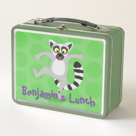 Lunch Box Caricature de danse lémurienne en anneau mignon