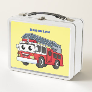 Lunch Box Caricature du moteur de feu joyeux