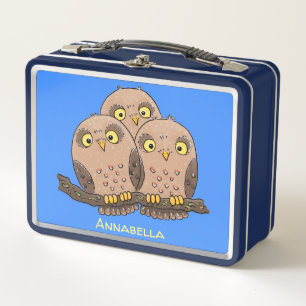Lunch Box Caricature en trio de chouette