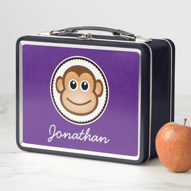 Lunch Box Caricature sur le nom de l'enfant personnalisé Lit (En situation)