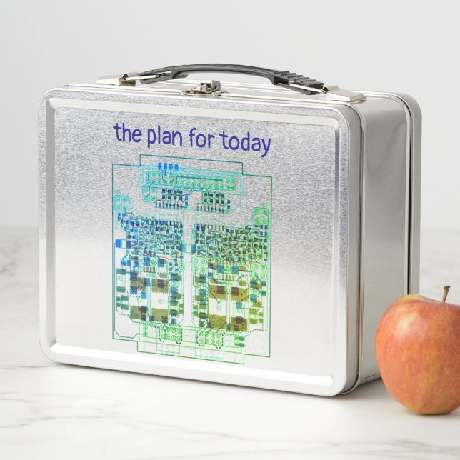 Lunch Box Carte circuit imprimé PCB Plan Platinen-Design mit (En situation)