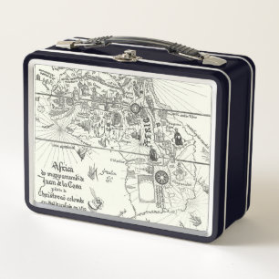 Lunch Box Carte de l'Afrique 1500