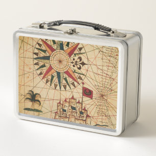Lunch Box Carte du diagramme de Portolan du Caire, Egypte