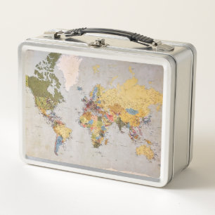 Lunch Box carte mondiale