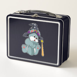 Lunch Box Cat en Assistant avec baguette magique et Casquett