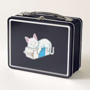 Lunch Box Cat with Milk