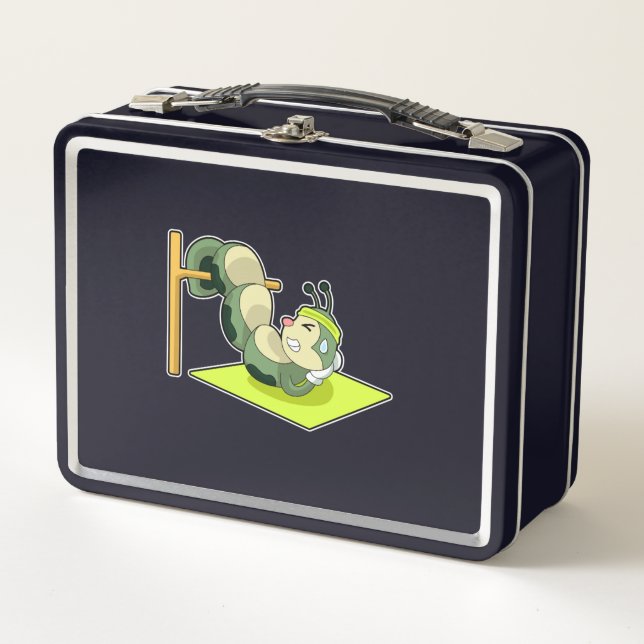 Lunch Box Caterpillar ABS Workout Fitness (Devant)