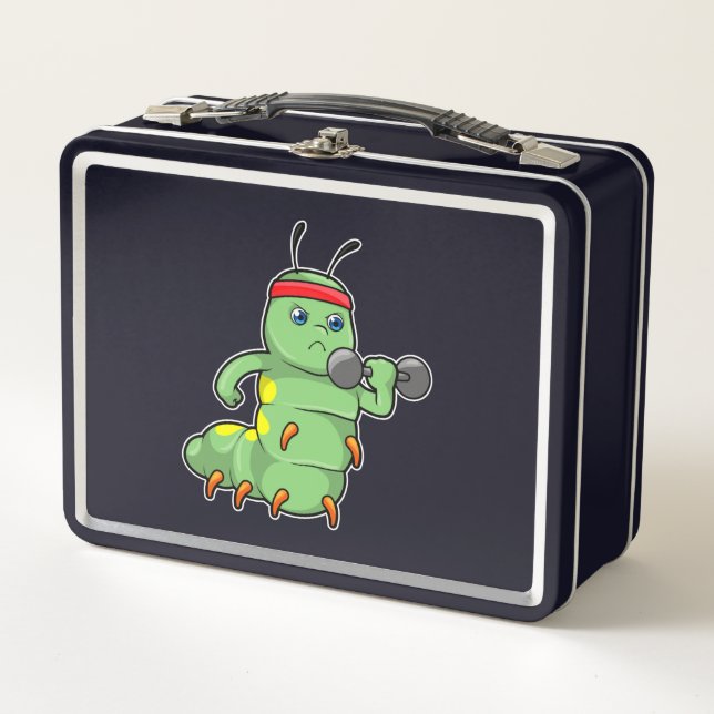 Lunch Box Caterpillar at Strength entraînement avec Dumbbell (Devant)