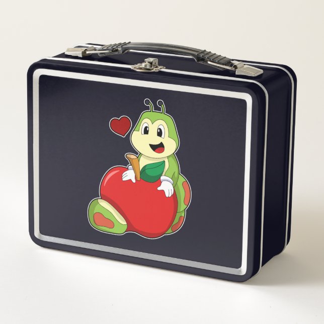 Lunch Box Caterpillar with Apple (Devant)