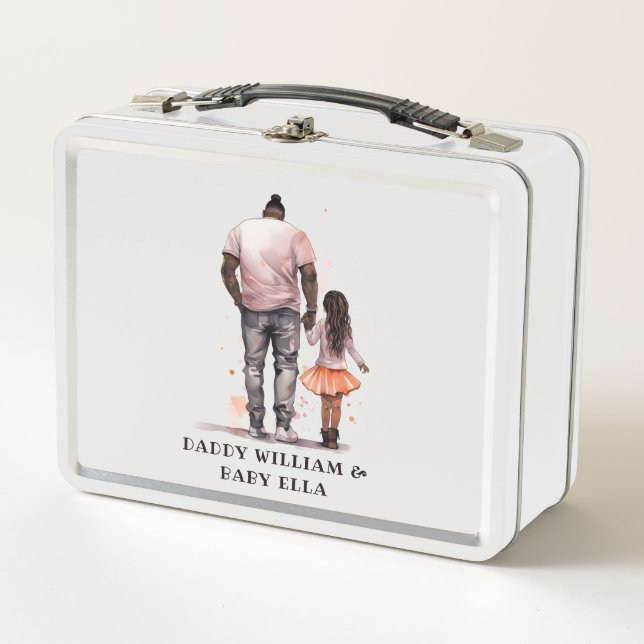 Lunch Box Caution père et fille noire (5) (Devant)