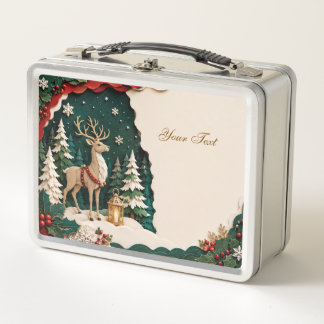 Lunch Box Cerf de Noël Forest Frame