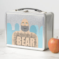 Chariot d'homme ours chauve musclé de SlipperyJoe